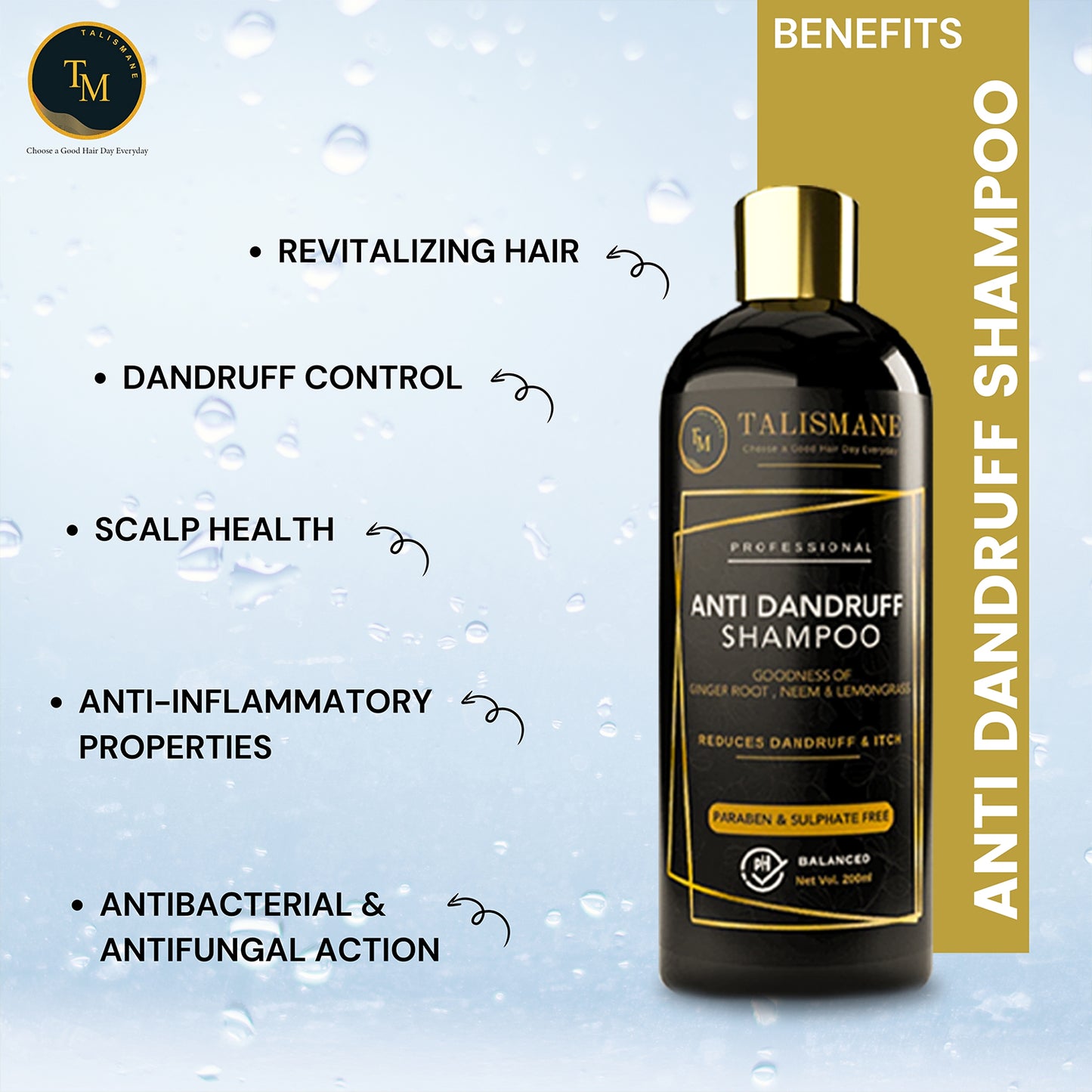 TALISMANE PROFESSIONAL ANTIDANDRUFF SHAMPOO (200ml)