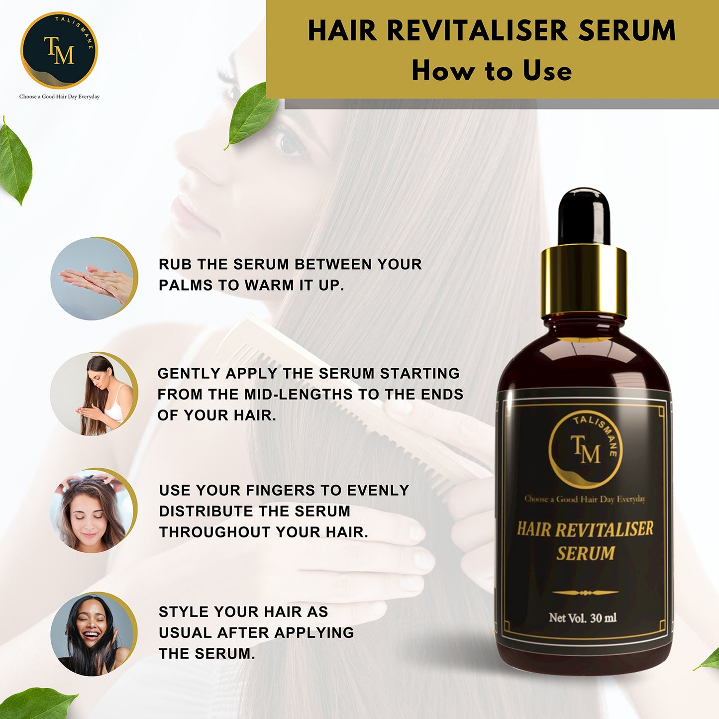 TALISMANE HAIR REVITALISER SERUM (30ml)