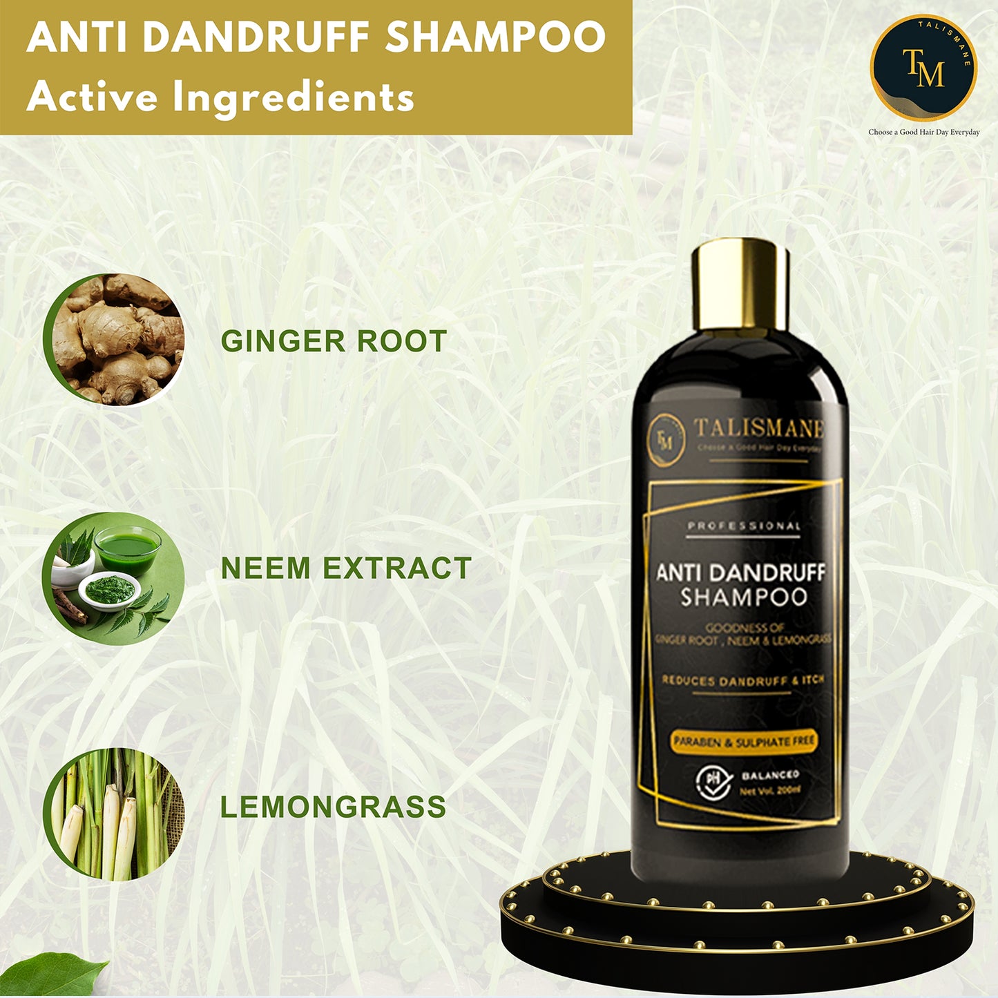 TALISMANE PROFESSIONAL ANTIDANDRUFF SHAMPOO (200ml)