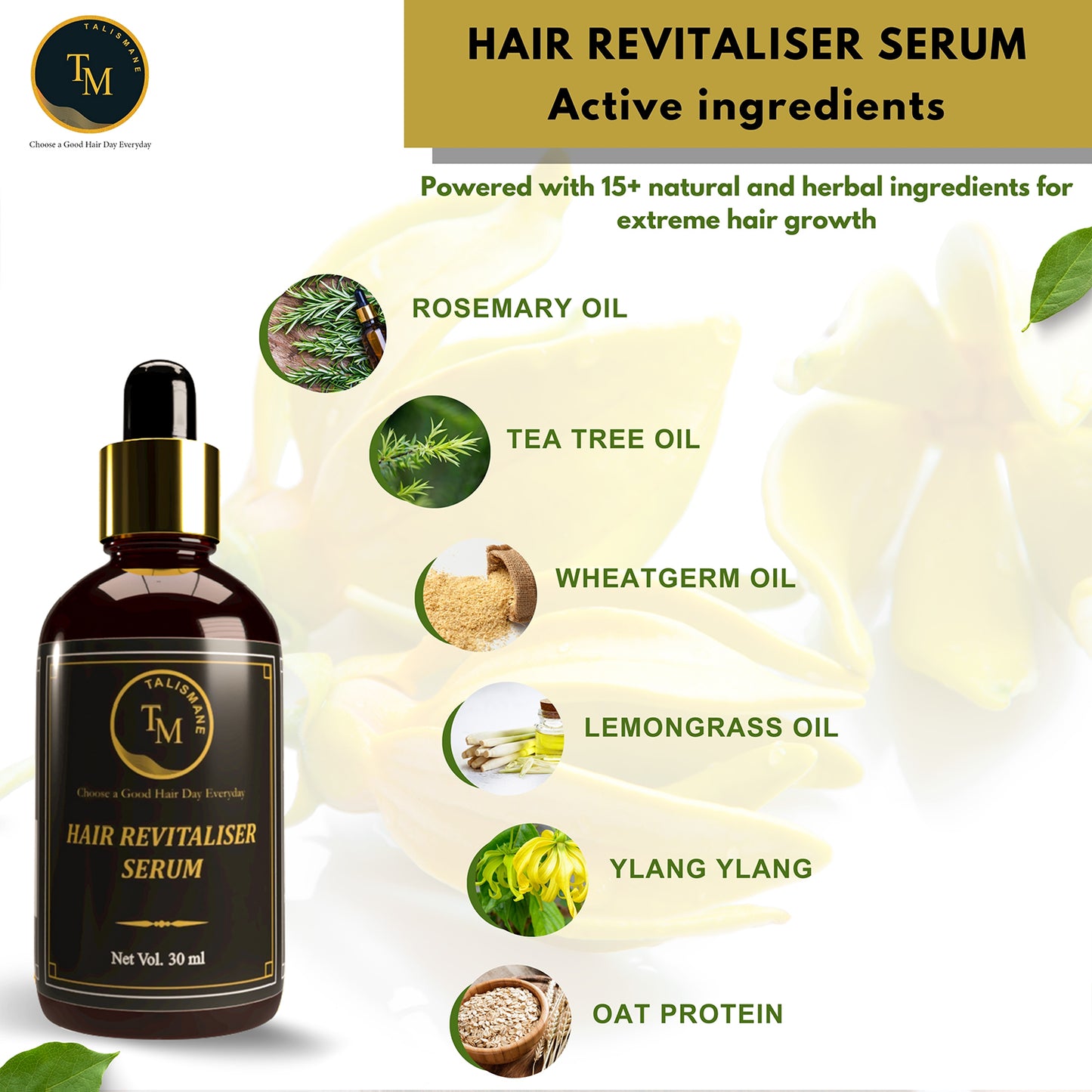 TALISMANE HAIR REVITALISER SERUM (30ml)