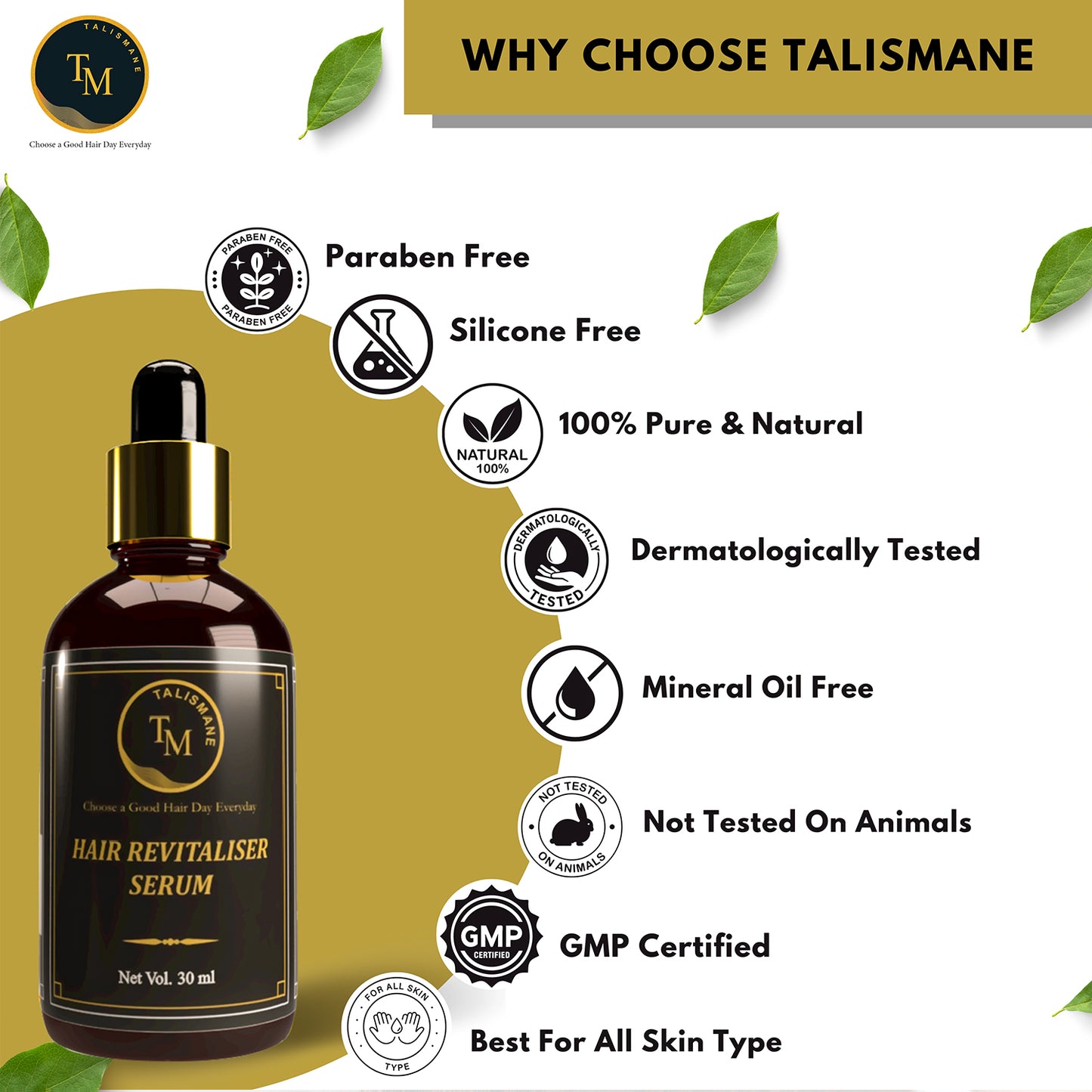 TALISMANE HAIR REVITALISER SERUM (30ml)