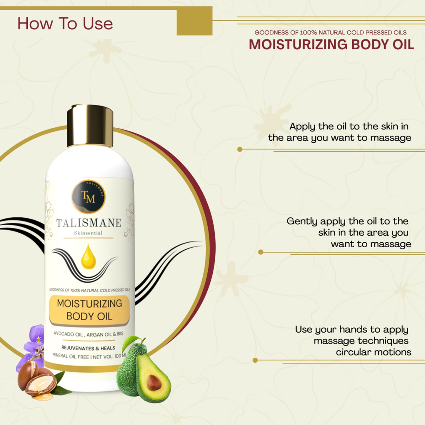 MOISTURISING BODY OIL (100 ml)- TALISMANE SKINSENTIAL