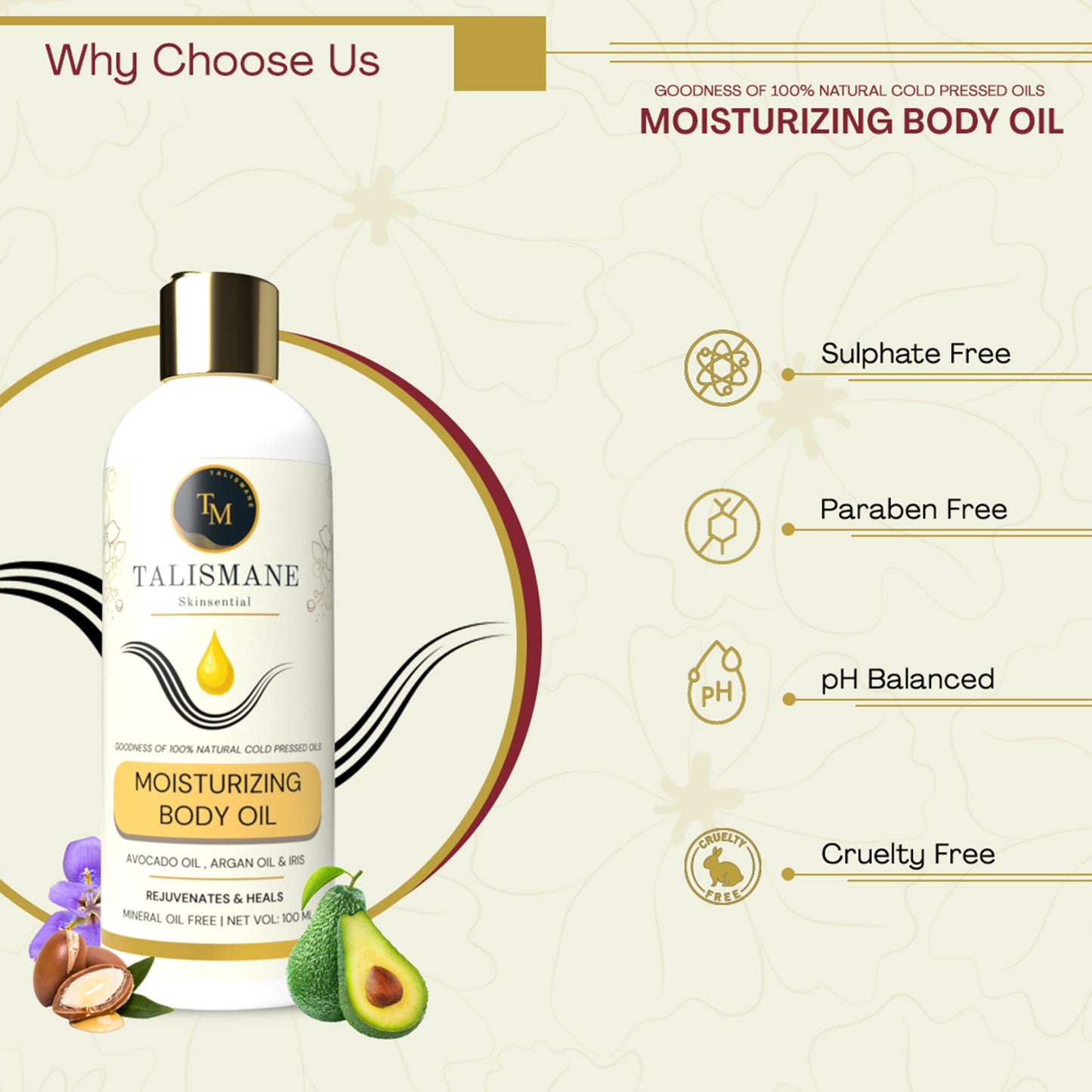 MOISTURISING BODY OIL (100 ml)- TALISMANE SKINSENTIAL