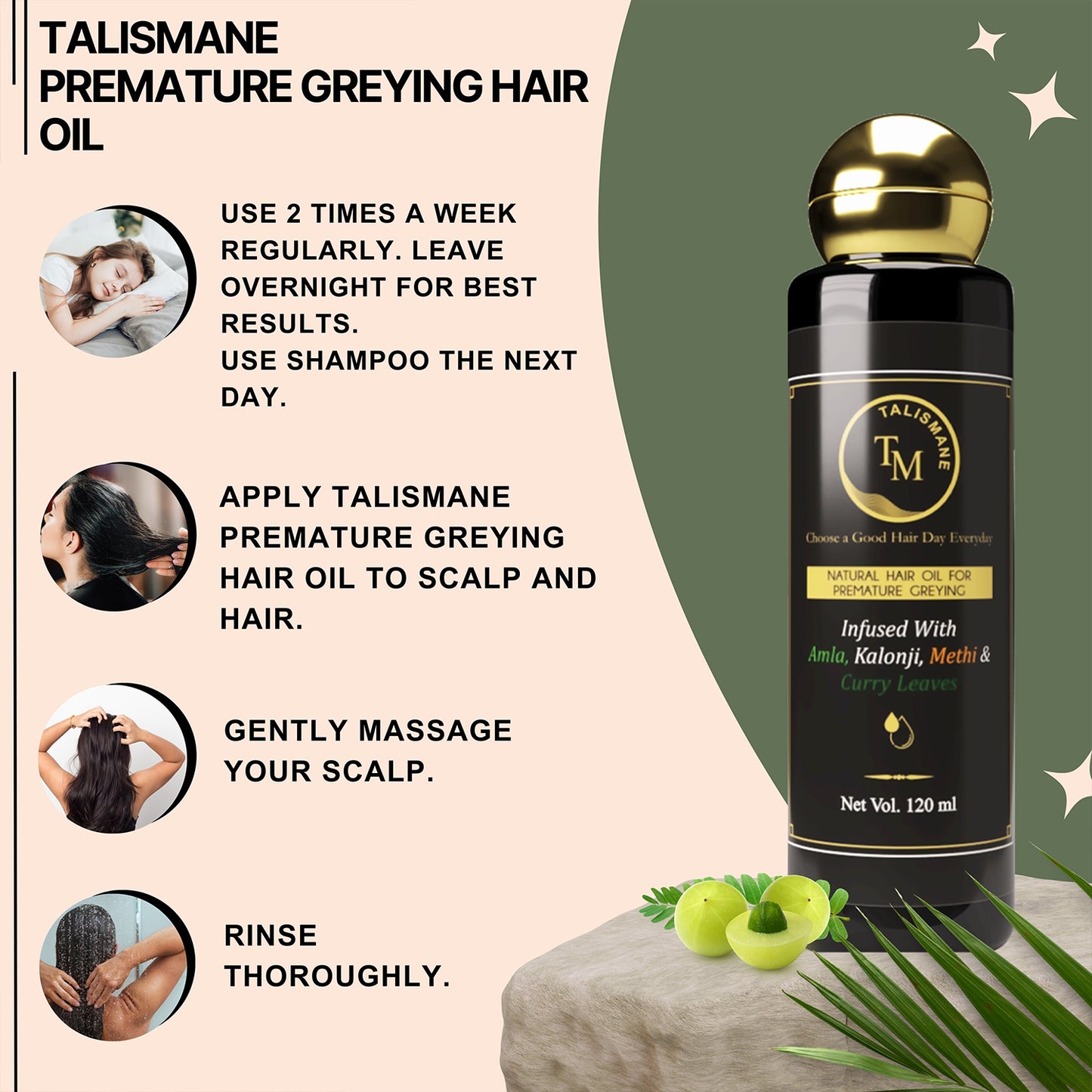 PREMATURE GREYING FIGHTER HAIR OIL (120 ML)