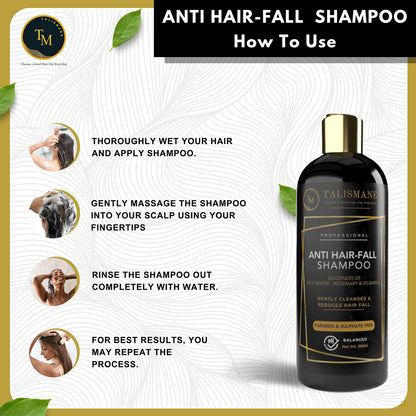 TALISMANE PROFESSIONAL ANTI HAIRFALL SHAMPOO (200ml)