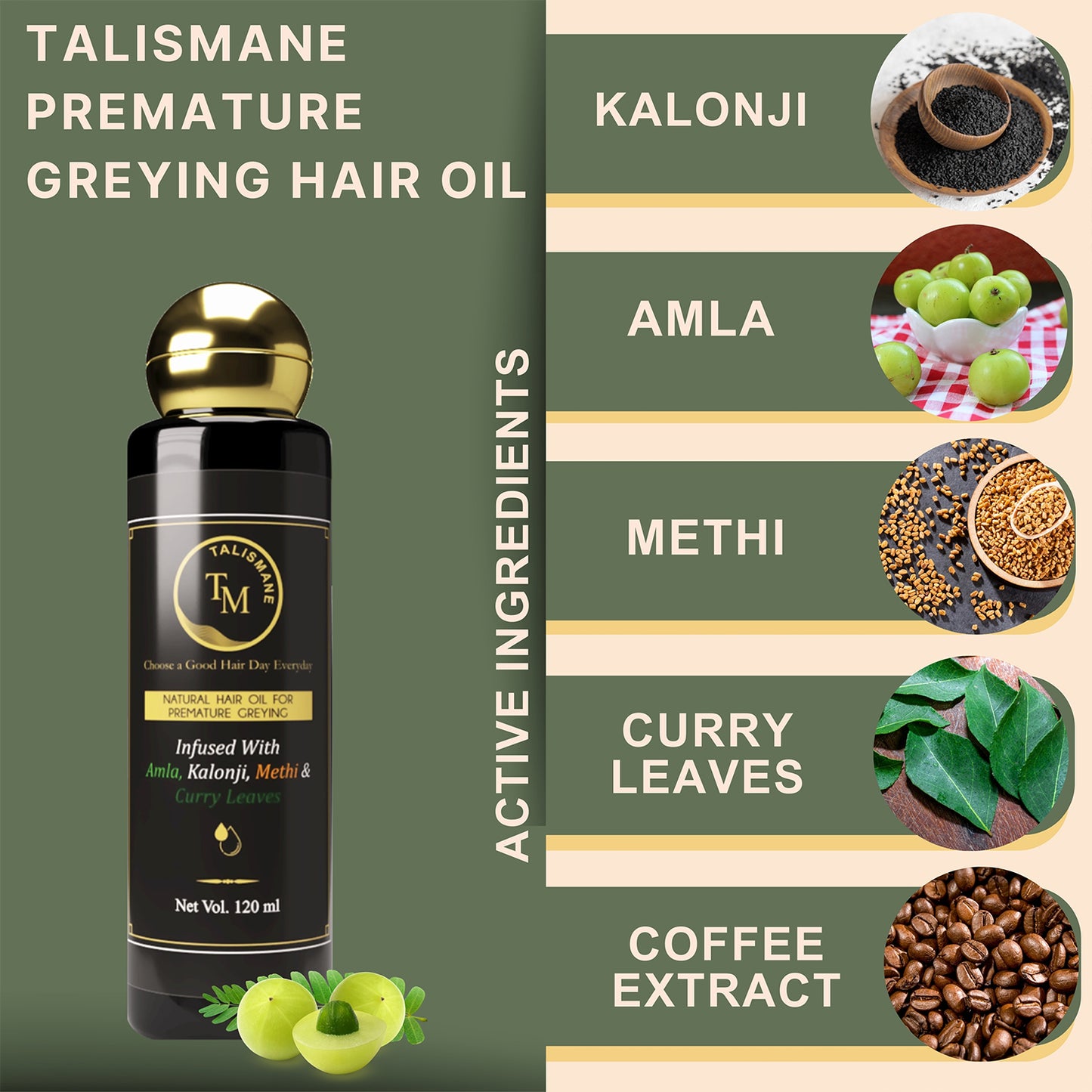 PREMATURE GREYING FIGHTER HAIR OIL (120 ML)