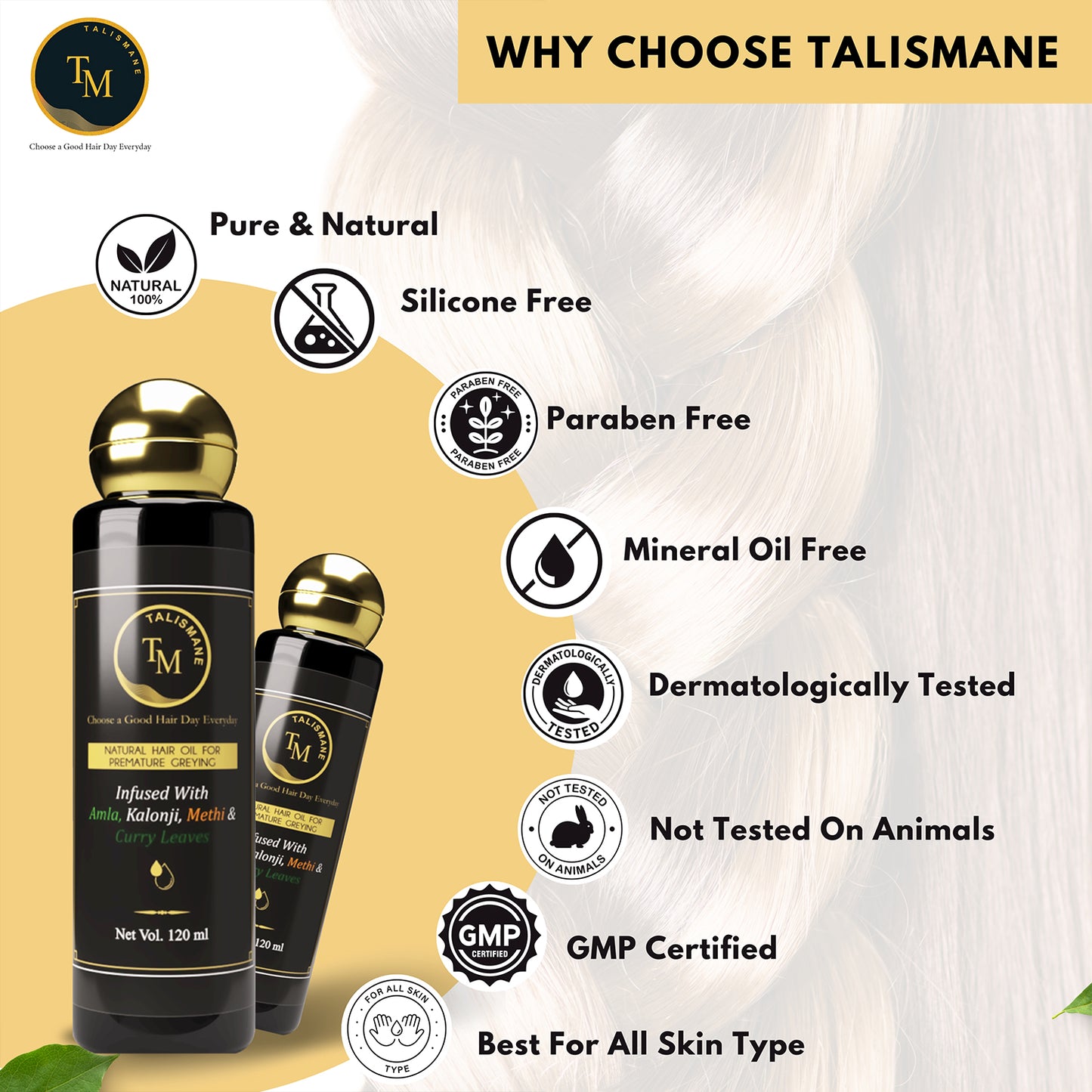 PREMATURE GREYING FIGHTER HAIR OIL (120 ML)